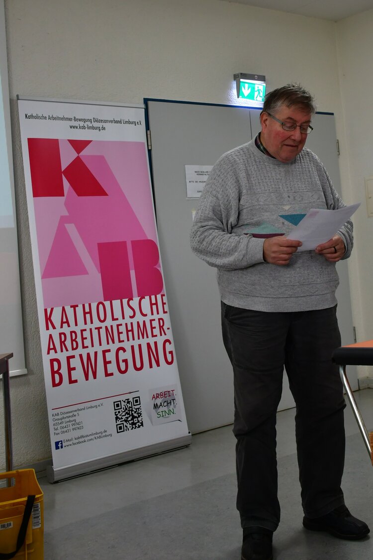 Winfried Seifried, Seniorenbeauftragter der KAB Rhein-Main und des KAB-Diözesanverbandes Limburg